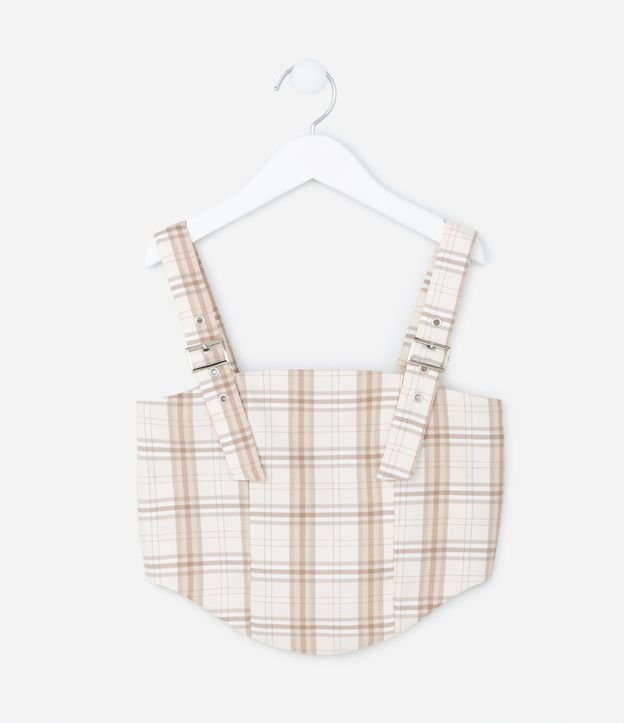 Blusa Cropped Infantil com Alças com Fivela - Tam 5 a 14 Anos