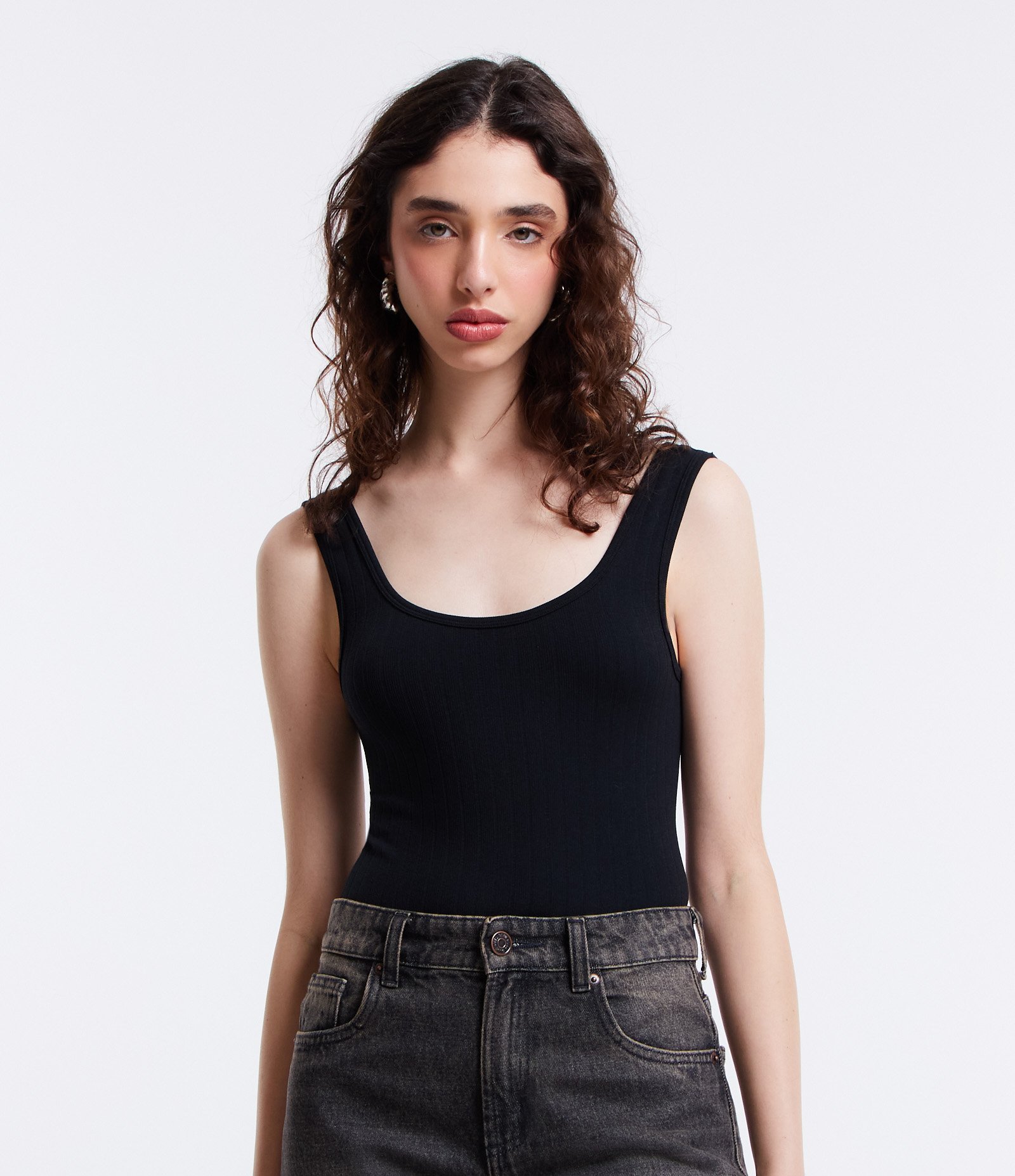 Body em Ribana Seamless com Alça Larga 1