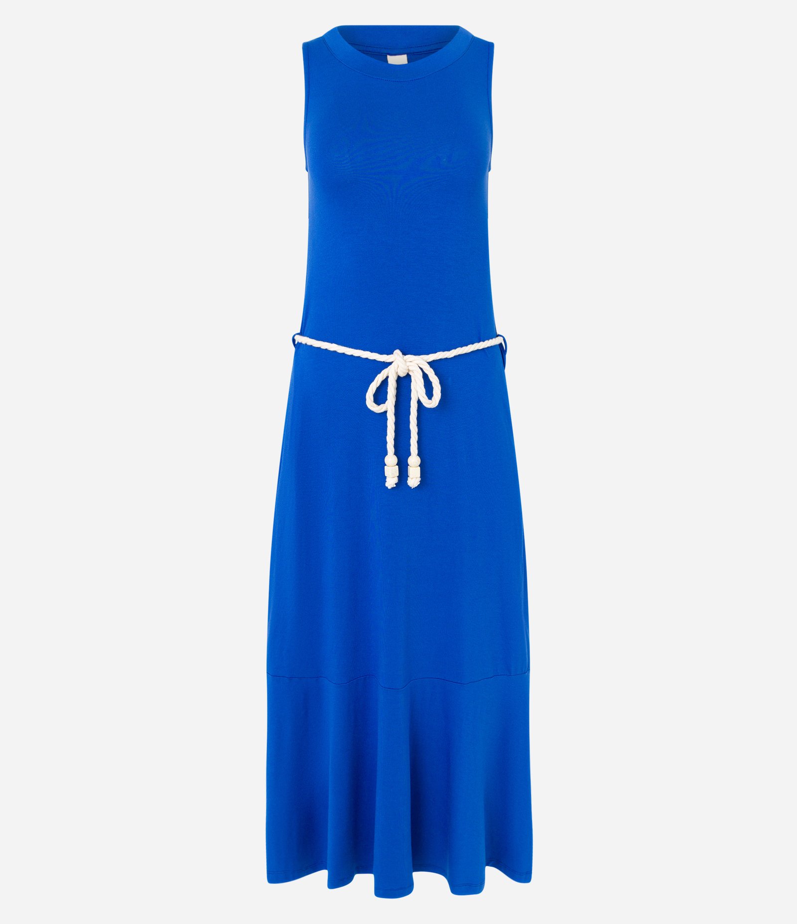 Vestido Midi em Viscose com Cinto Corda Azul 6