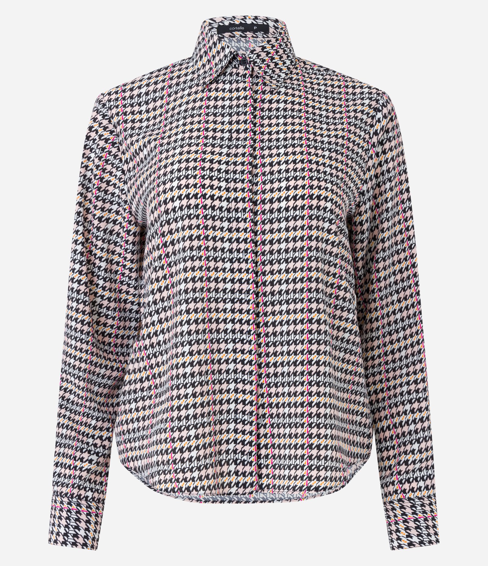 Camisa Manga Longa em Crepe com Estampa Xadrez Multicores 6
