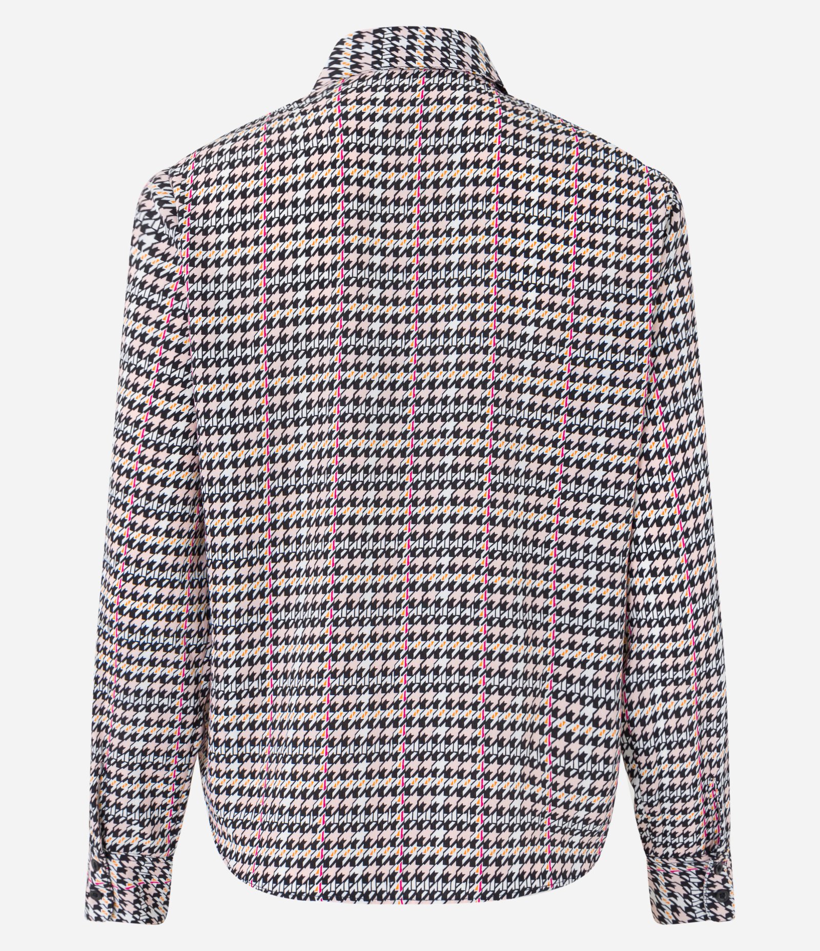 Camisa Manga Longa em Crepe com Estampa Xadrez Multicores 7