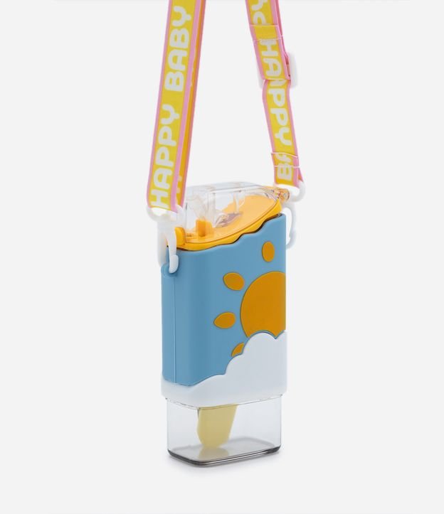 Garrafa em Plástico em Forma de Picolé com Alça Ajustável 300 ml