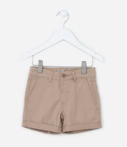 Bermuda Infantil com Bolso Faca e Barra Dobrada - Tam 1 a 5 Anos