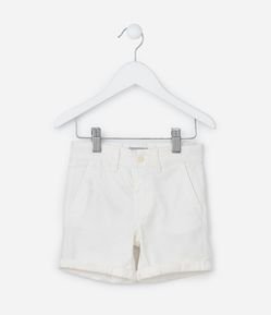 Bermuda Infantil com Bolso Faca e Barra Dobrada - Tam 1 a 5 Anos