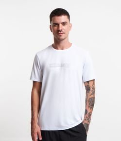 Camiseta Esportiva Tecnologia Dry com Lettering Strength