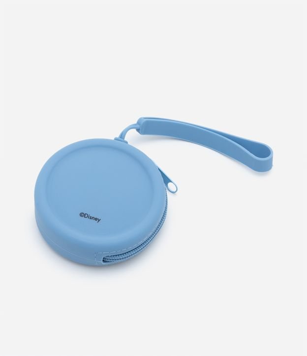 Nécessaire Porta Moedas em Silicone Estampa Carinha do Stitch