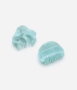 Kit 02 Piranhas de Cabelo Pequenas com Efeito Marmorizado