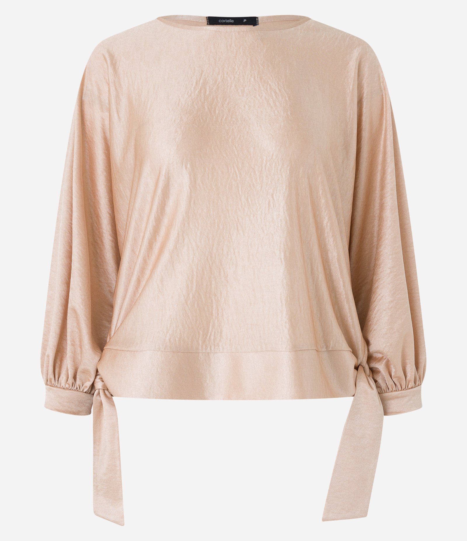 Blusa em Tecido Acetinado com Laços nas Laterais Rosé 6