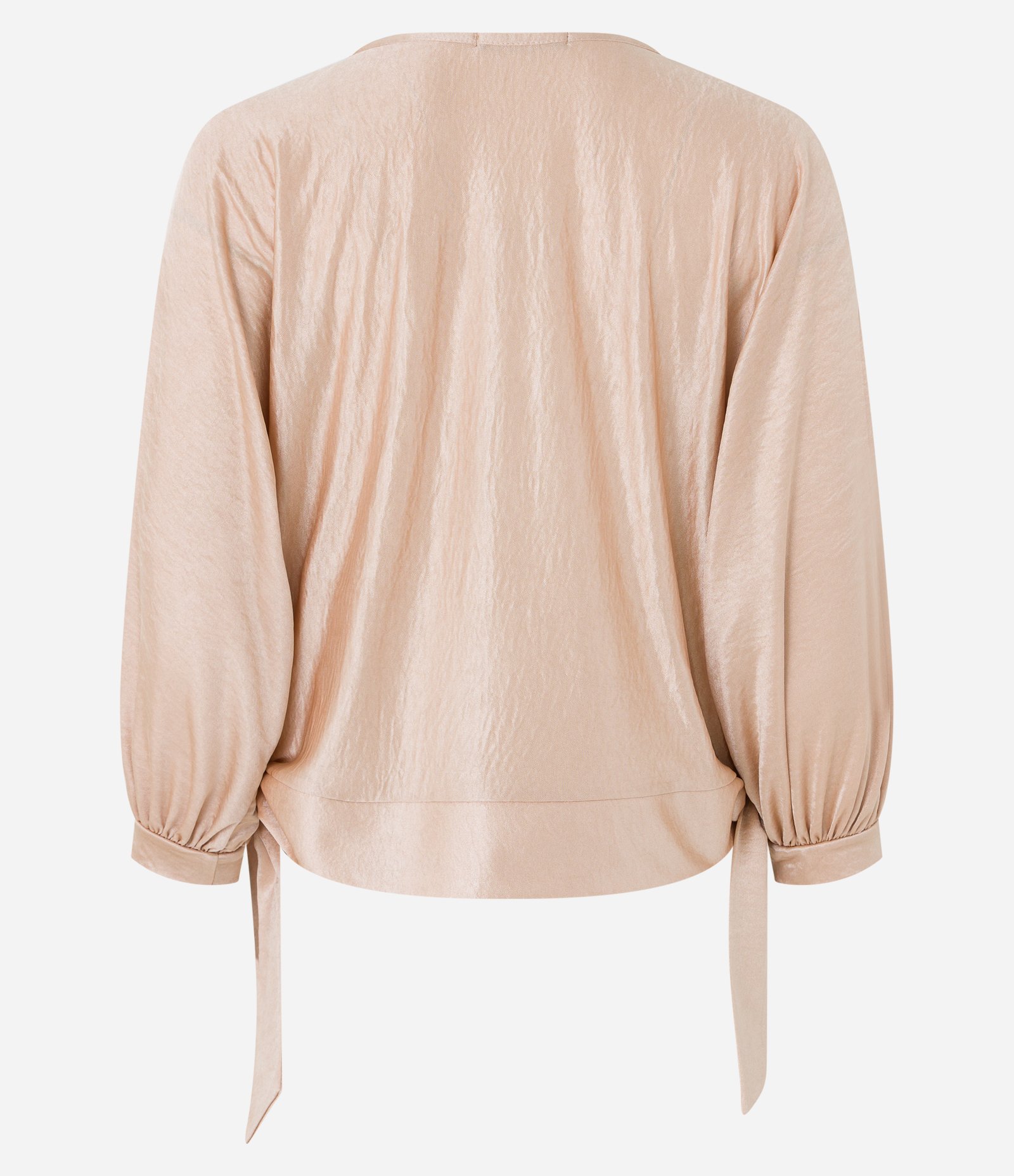 Blusa em Tecido Acetinado com Laços nas Laterais Rosé 7