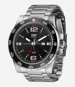Relógio Masculino X-Watch Analogico com Caixa e Pulseira de Aço