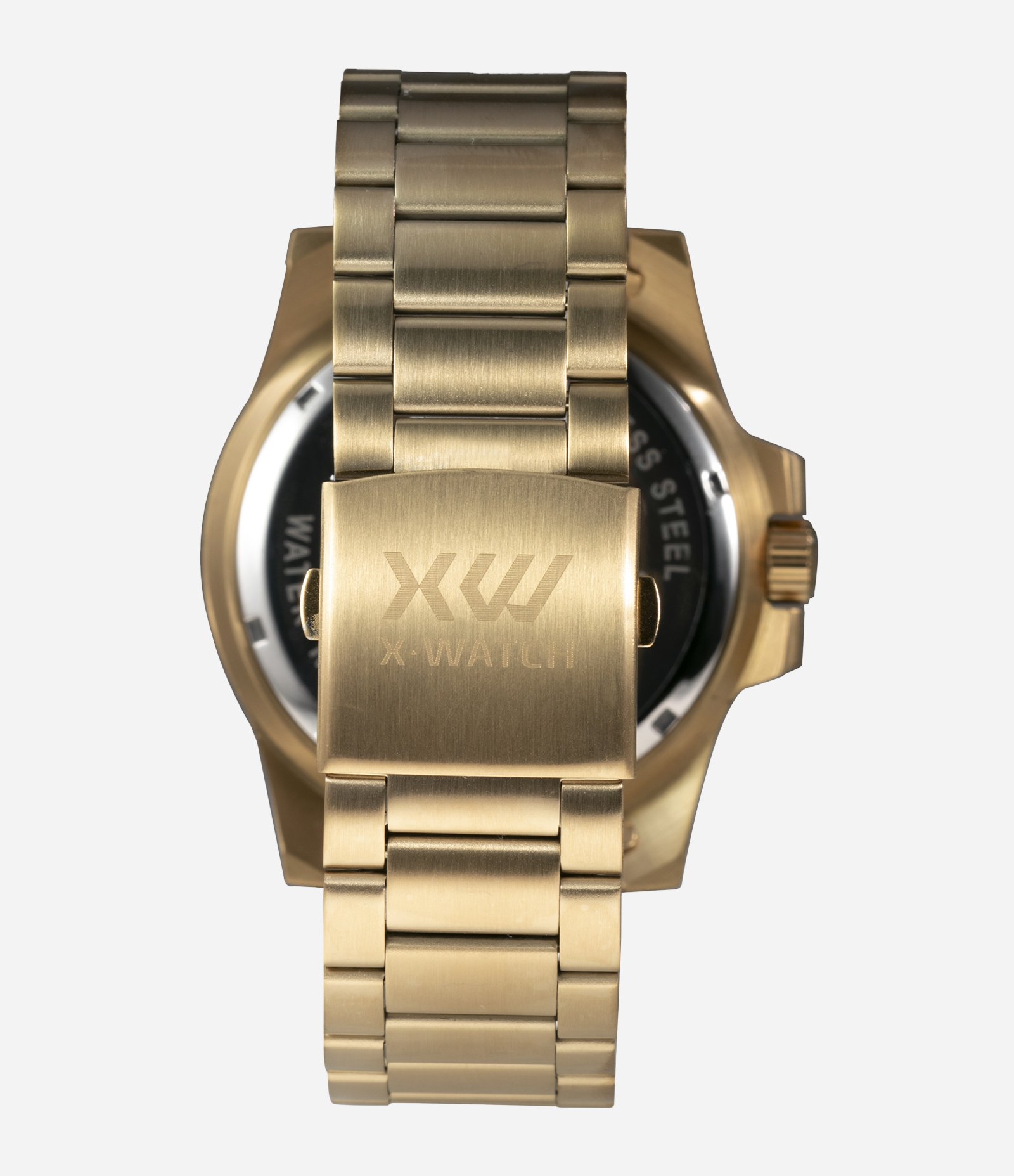 Relógio Masculino X-Watch Analogico com Caixa e Pulseira de Aço Dourado 3