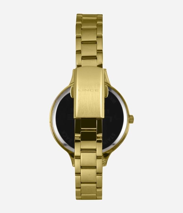 Relógio Feminino Lince Analogico com Caixa e Pulseira de Metal Dourado 3