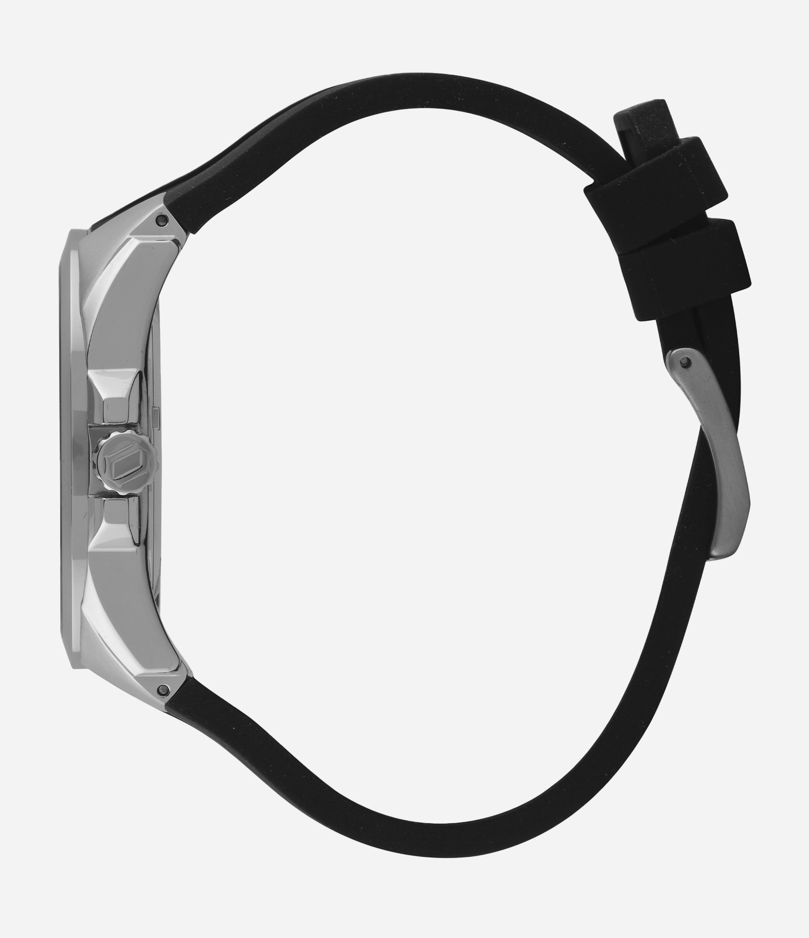 Relógio Masculino Orient Analogico com Caixa de Aço e Pulseira de Silicone Preto 2