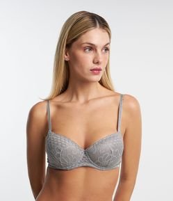 Sutiã Base Com Bojo em Laise Floral
