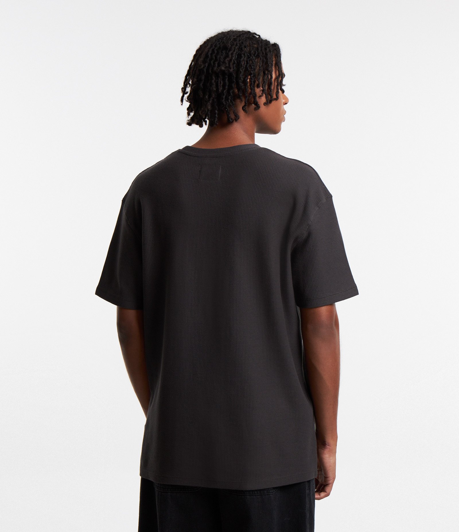 Camiseta em Algodão com Textura Chevron Marrom 3