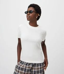 Blusa Básica Justinha em Ribana de Algodão