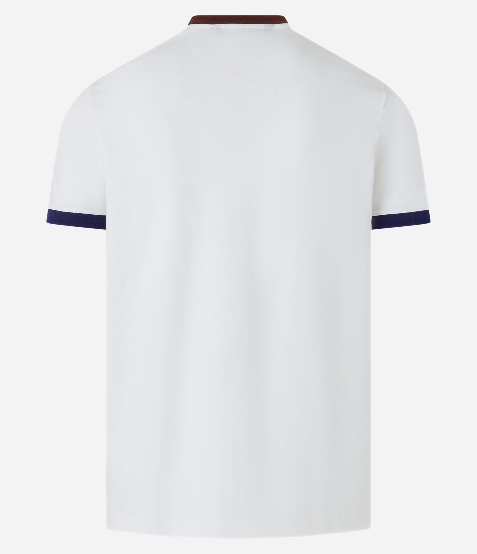 Camiseta em Algodão com Contraste na Gola e Manga Branco Neve 6
