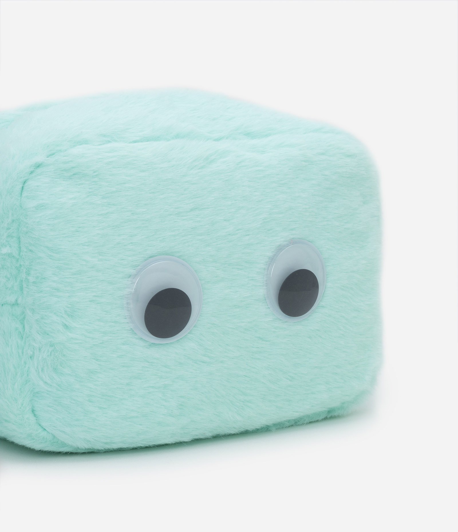 Nécessaire Retangular Média Fleece com Estampa Furry com Olhos Azul Claro 5