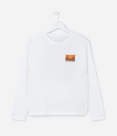 Camiseta Infantil com Estampa Frente e Verso do Por do Sol - Tam 5 a 14 anos Menor preço em Camiseta Infantil com Estampa Frente e Verso do Por do Sol - Tam 5 a 14 anos