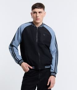 Jaqueta Bomber com Patch Localizado