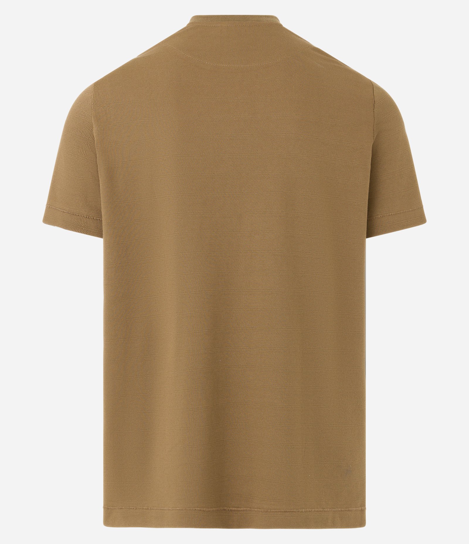 Camiseta com Estampa Localizada e Bolso Marrom 7