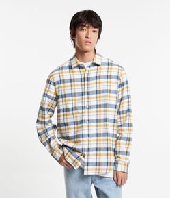 Camisa Relaxed em Flanela Xadrez