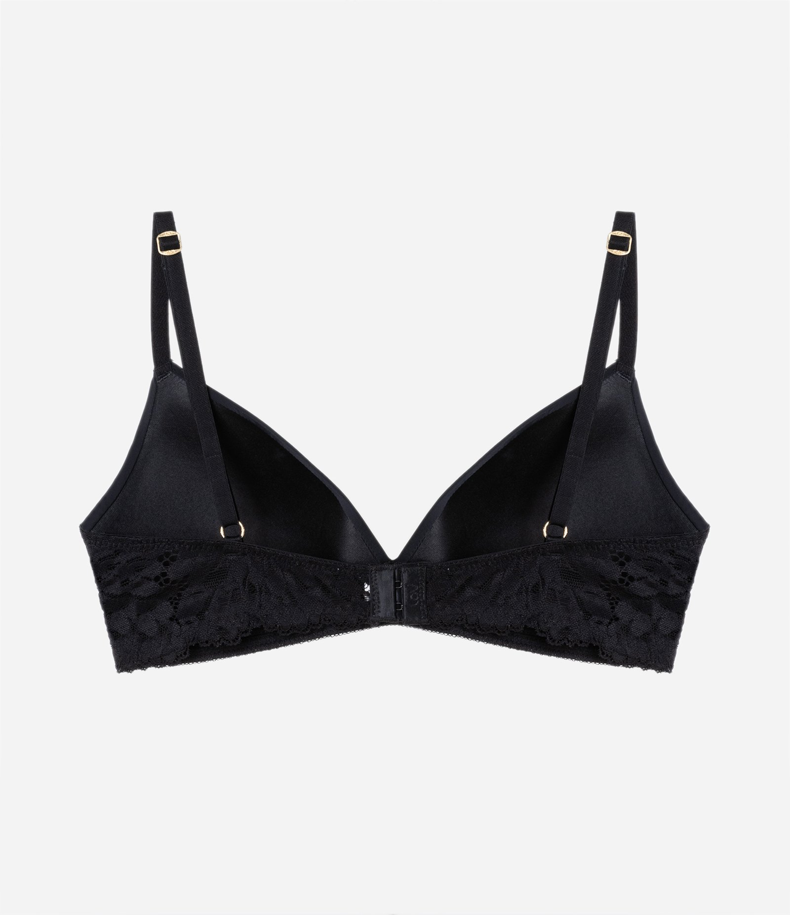 Sutiã Bojo Triangular em Poliamida com Detalhe Rendado Preto 6