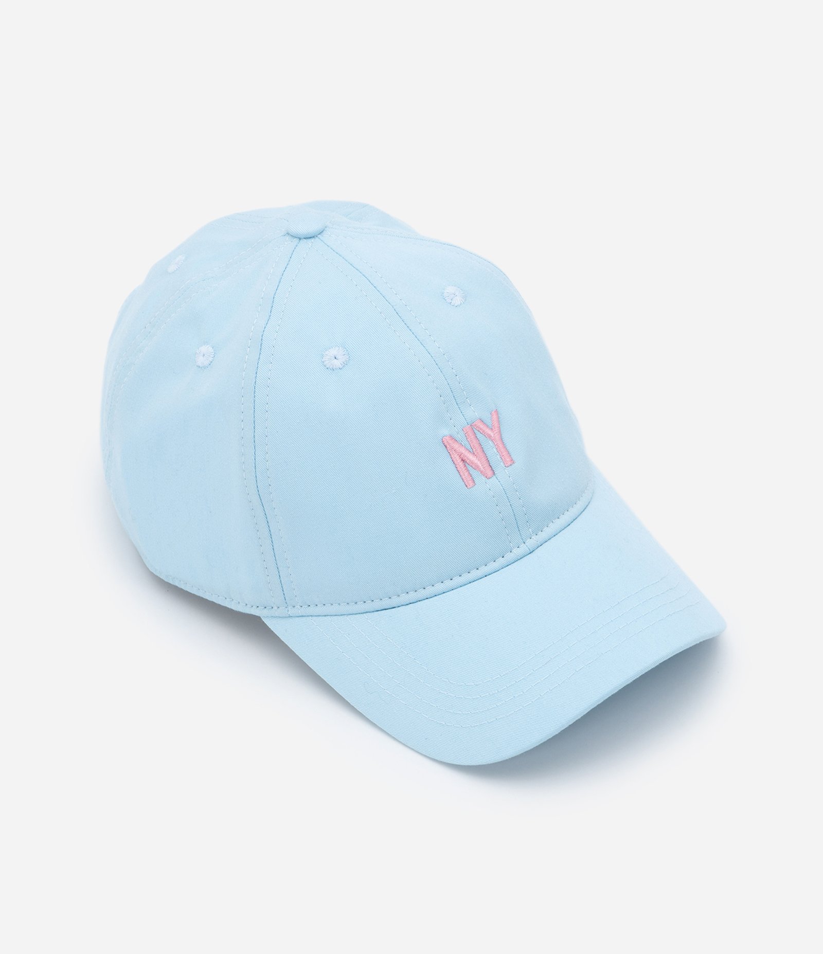 Boné Aba Curva em Sarja com Bordado New York Minimal 2