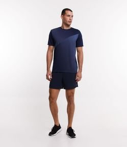 Bermuda Esportiva Curta com Cordão Interno e Lettering Lateral