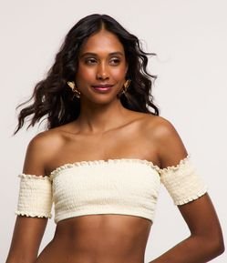 Biquíni Top Ciganinha Texturizado em Lastex