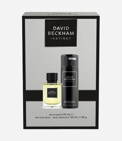 Kit Perfume David Beckham Instinct Masculino Eau de Parfum 50ml + Desodorante 150ml 