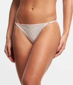 Calcinha String Fio com Pesponto Metalizado