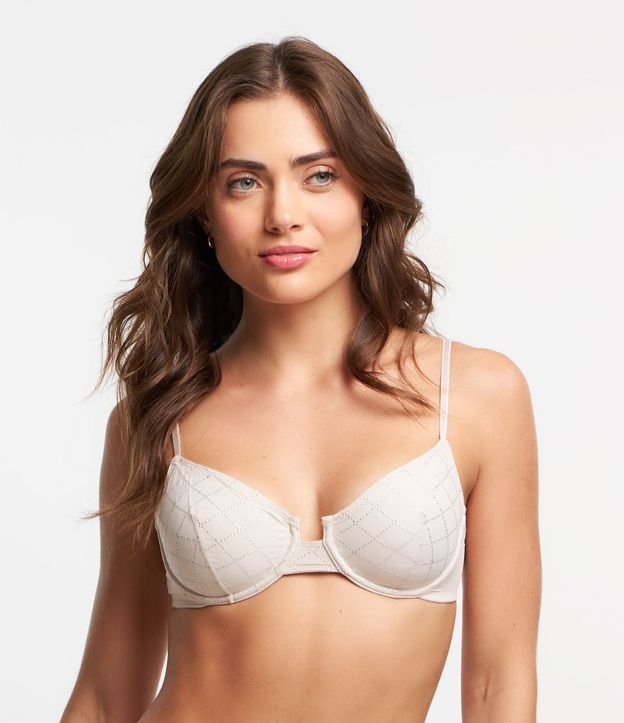 Sutiã Sem Bojo Com Aro com Pesponto Metalizado