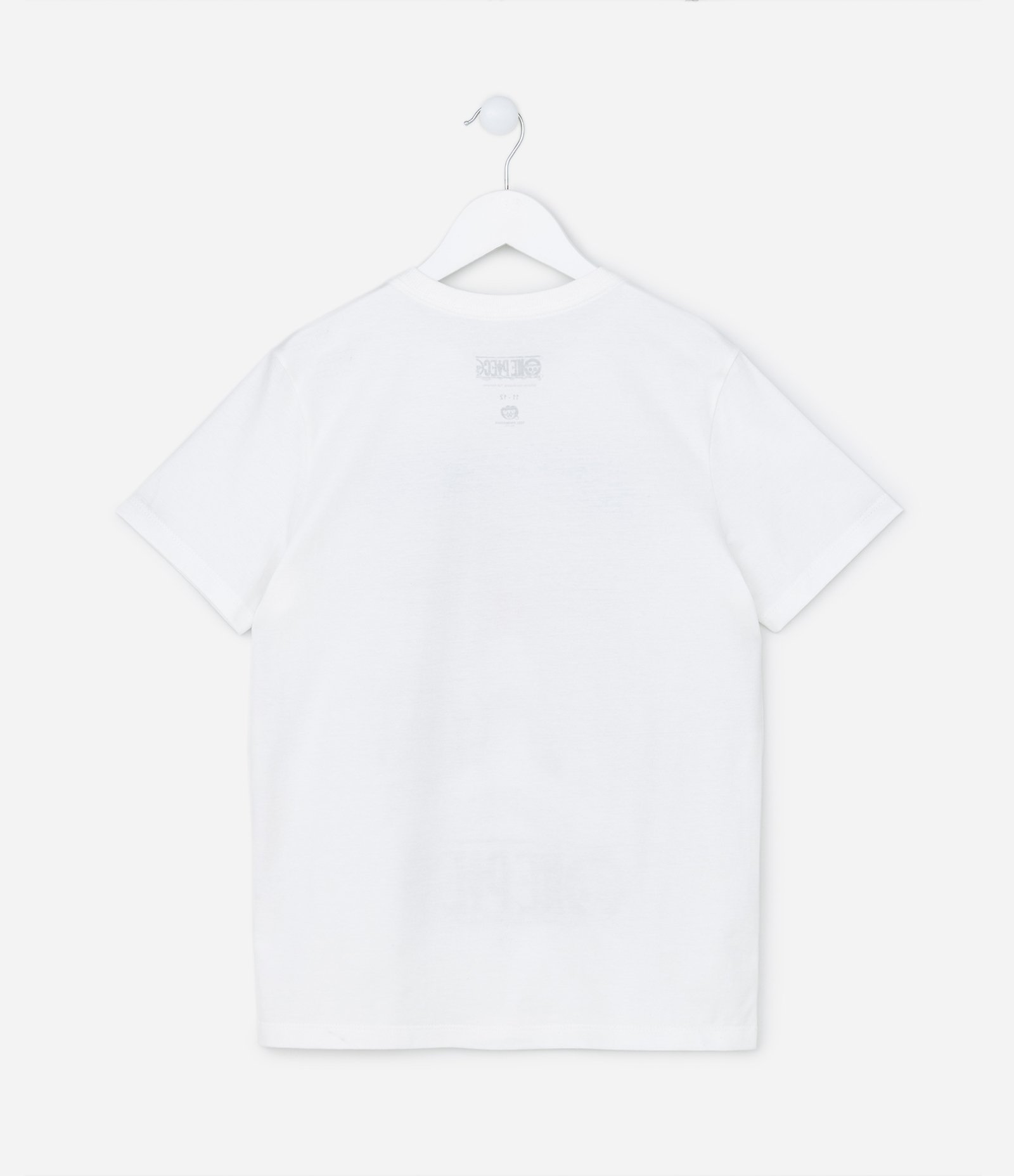 Camiseta Infantil com Estampa do One Piece - Tam 5 a 14 anos Branco 2