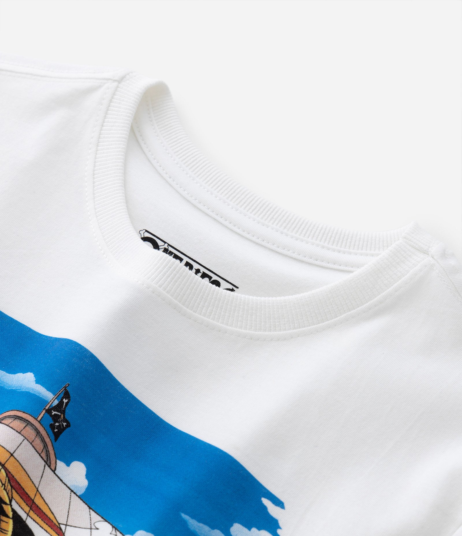 Camiseta Infantil com Estampa do One Piece - Tam 5 a 14 anos Branco 3