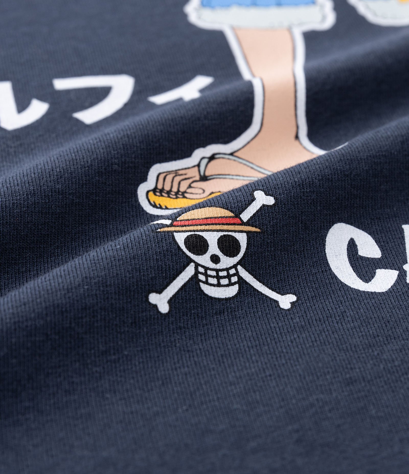 Camiseta Infantil com Estampa do Captain do One Piece - Tam 5 a 14 anos Cinza Azulado 3
