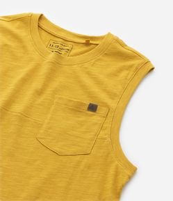 Regata Infantil em Flamê com Bolsinho - Tam 5 a 14 Anos