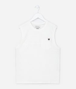 Regata Infantil em Flamê com Bolsinho - Tam 5 a 14 Anos