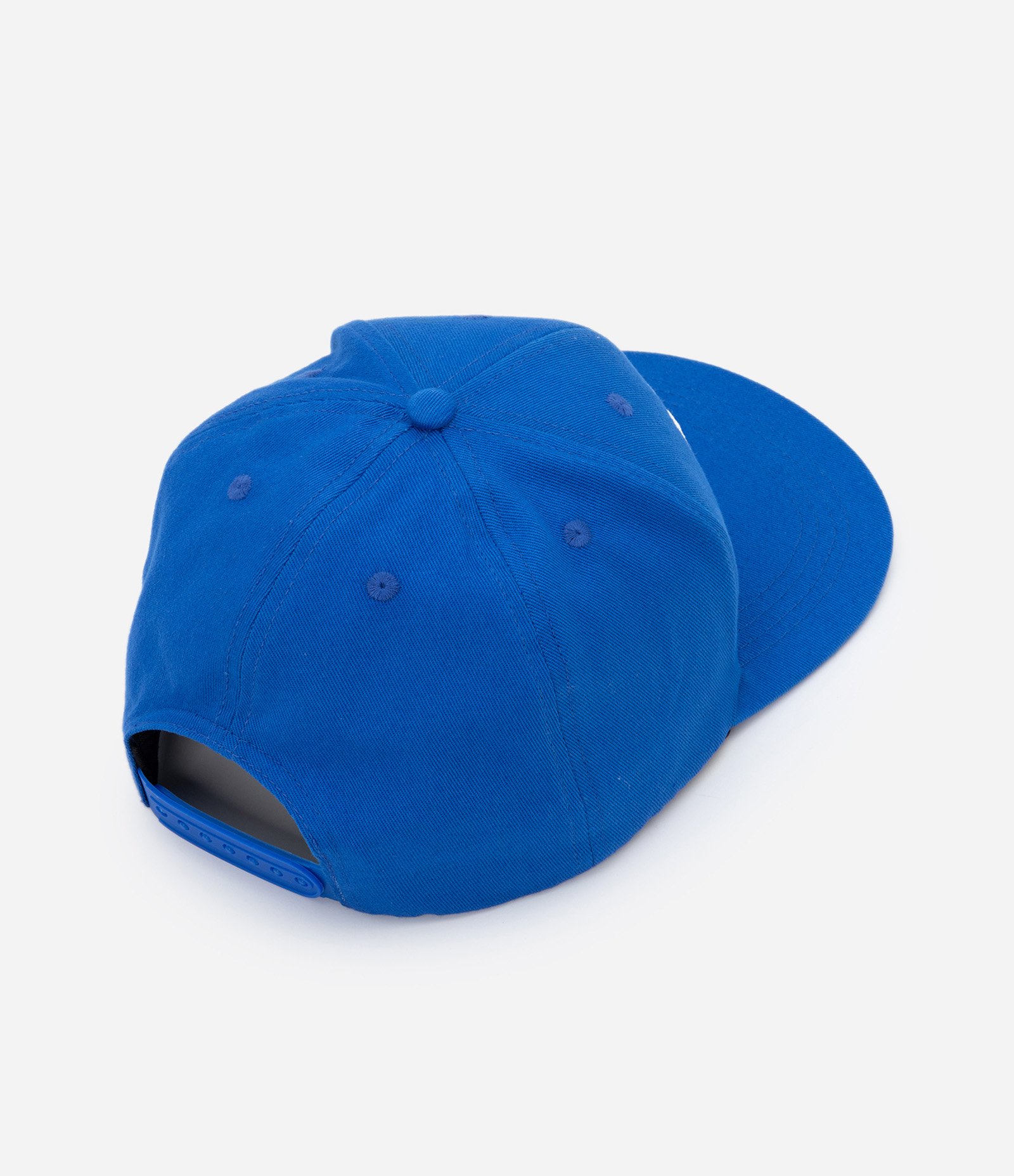 Boné Aba Reta em Sarja com Bordado NYC Azul 3