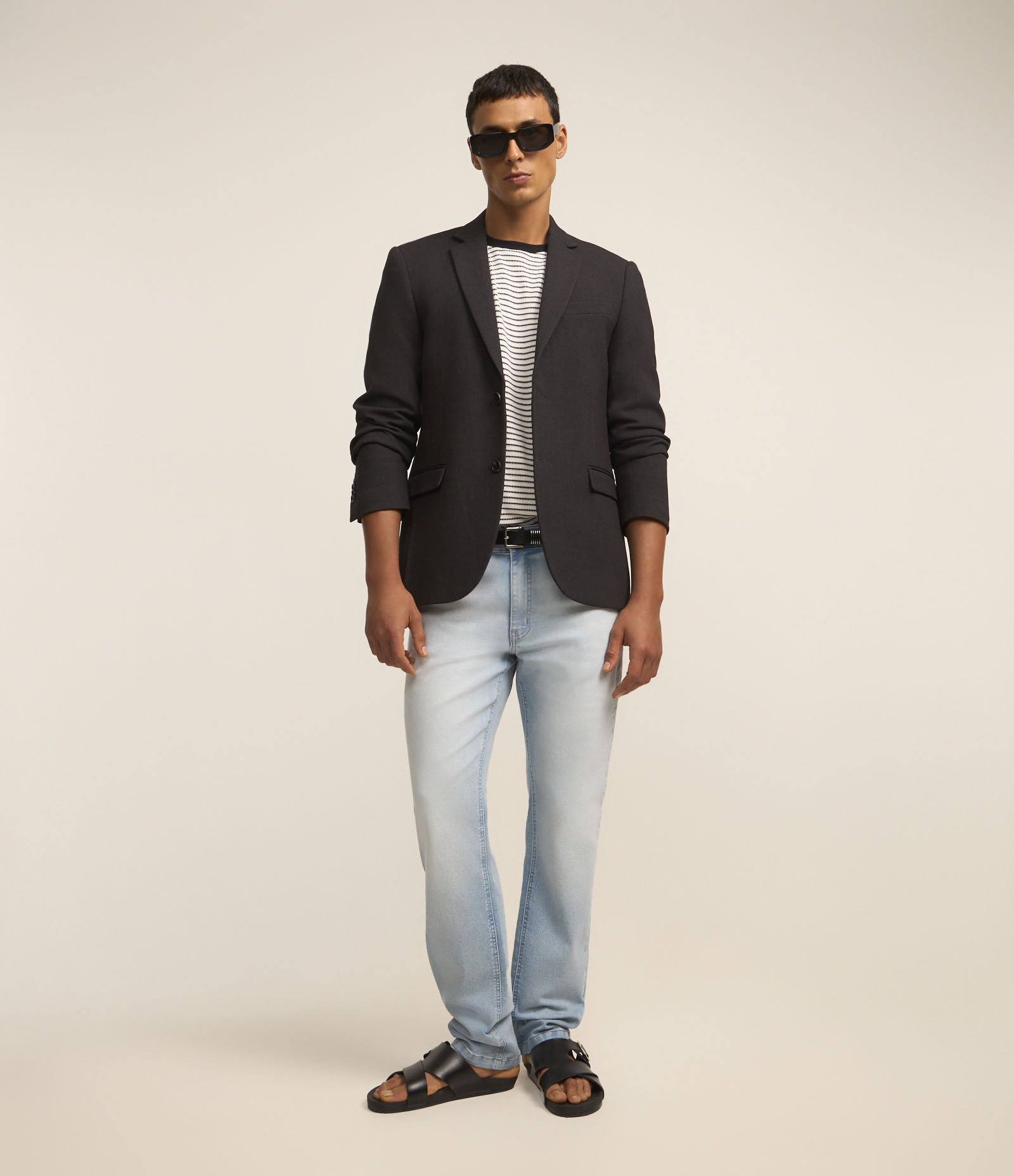 Calça Slim Jeans com Bolsos Azul 1