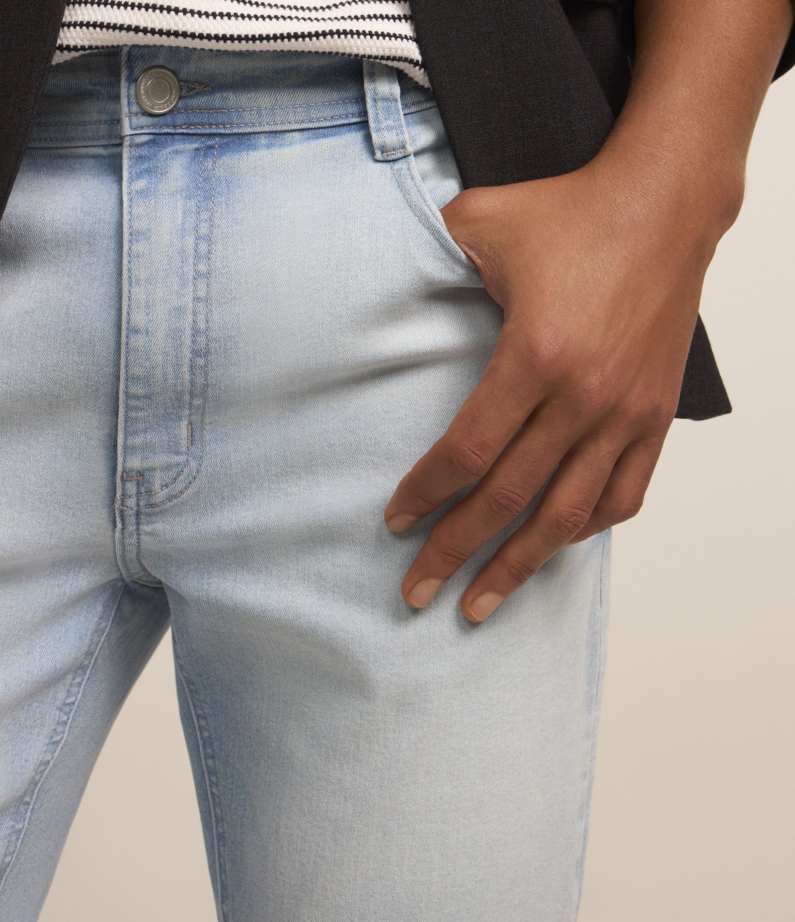 Calça Slim Jeans com Bolsos Azul 4