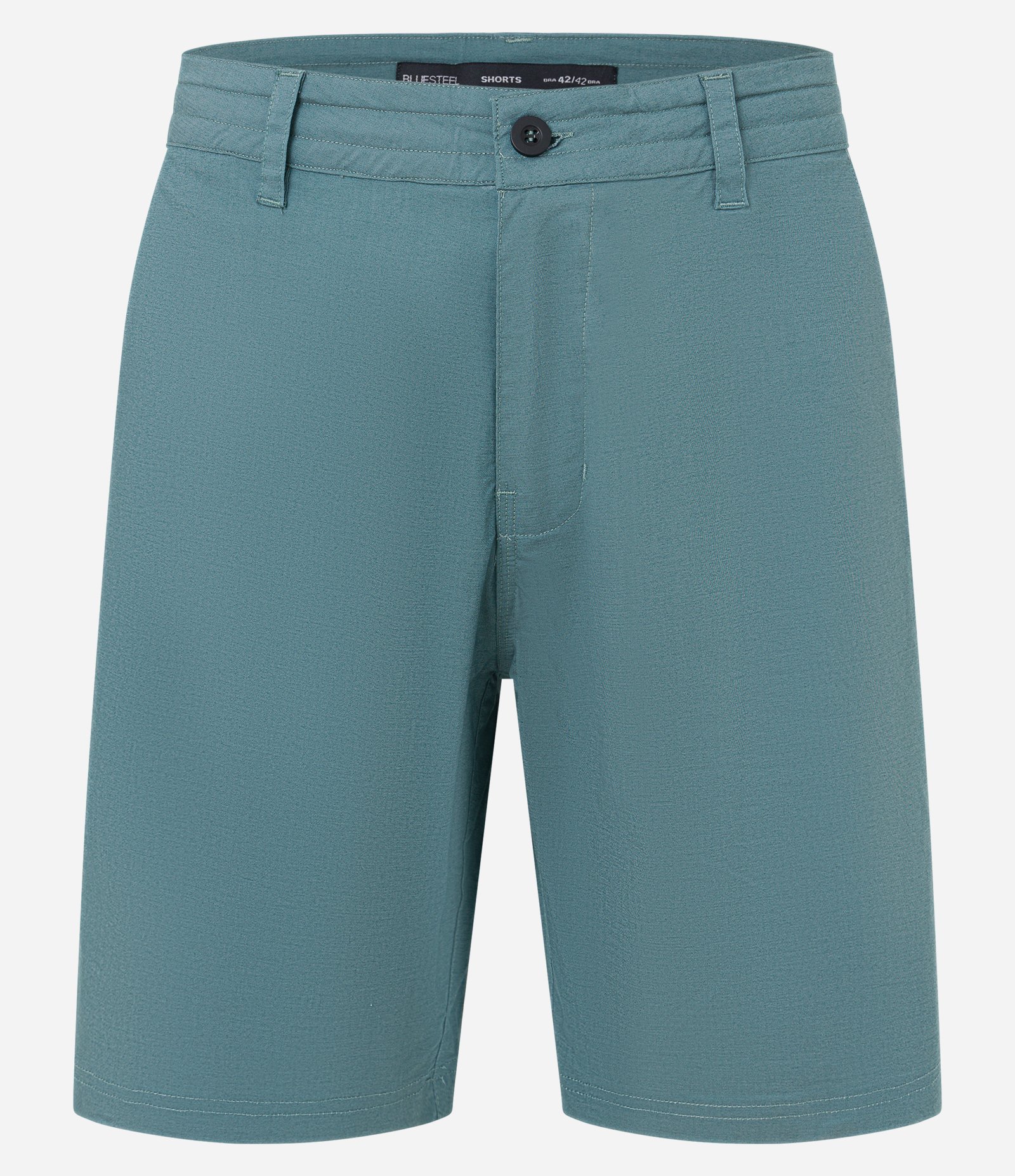 Bermuda com Textura no Cós e Cordão Interno Azul 5