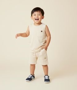 Bermuda Infantil em Modal com Recortes - Tam 1 a 5 anos