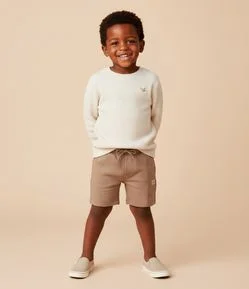 Bermuda Infantil em Modal com Recortes - Tam 1 a 5 anos