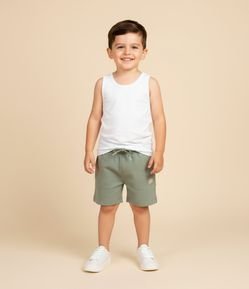Bermuda Infantil em Modal com Recortes - Tam 1 a 5 anos