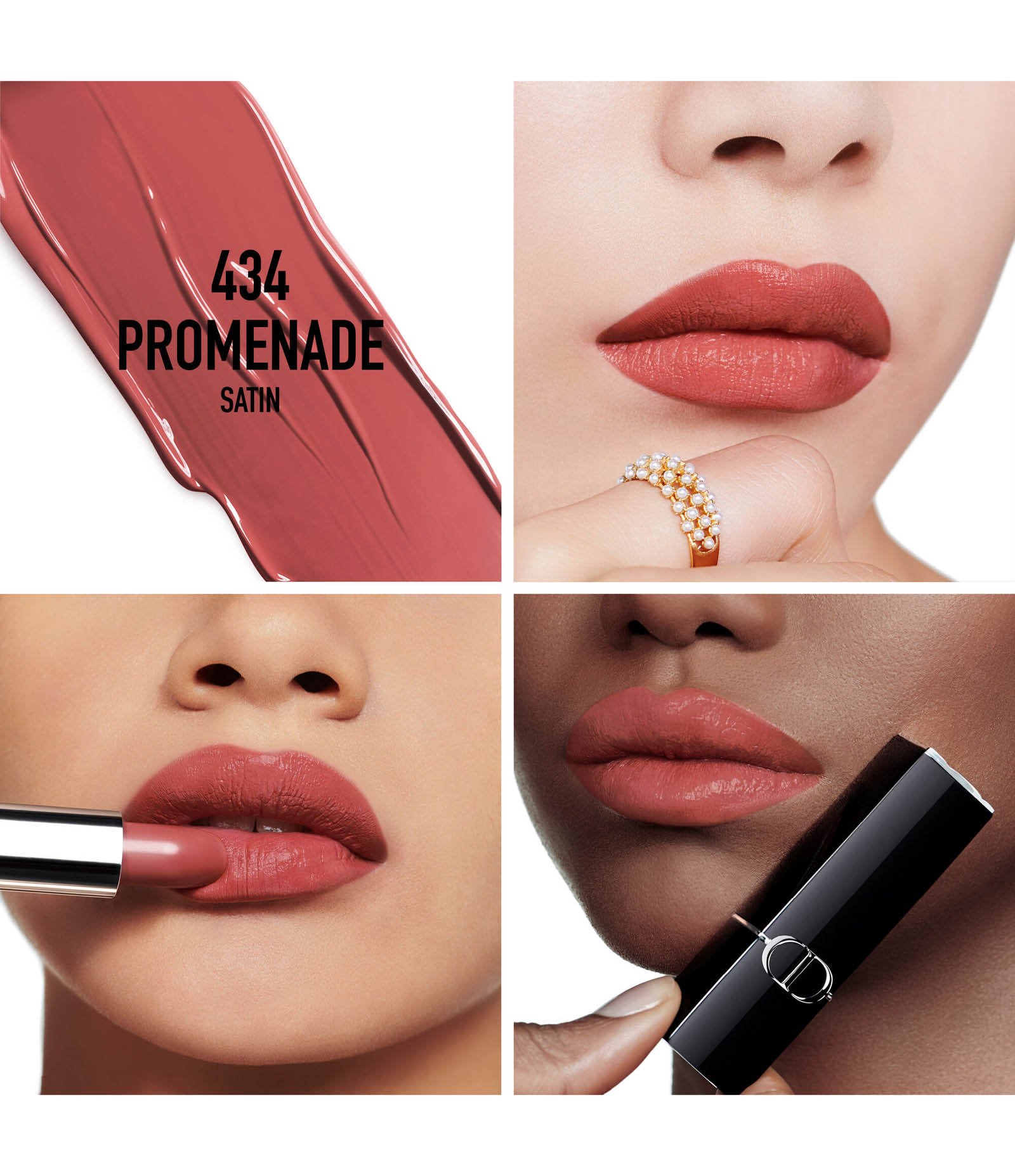 Batom Rouge Dior Satin 434 Promenade 3