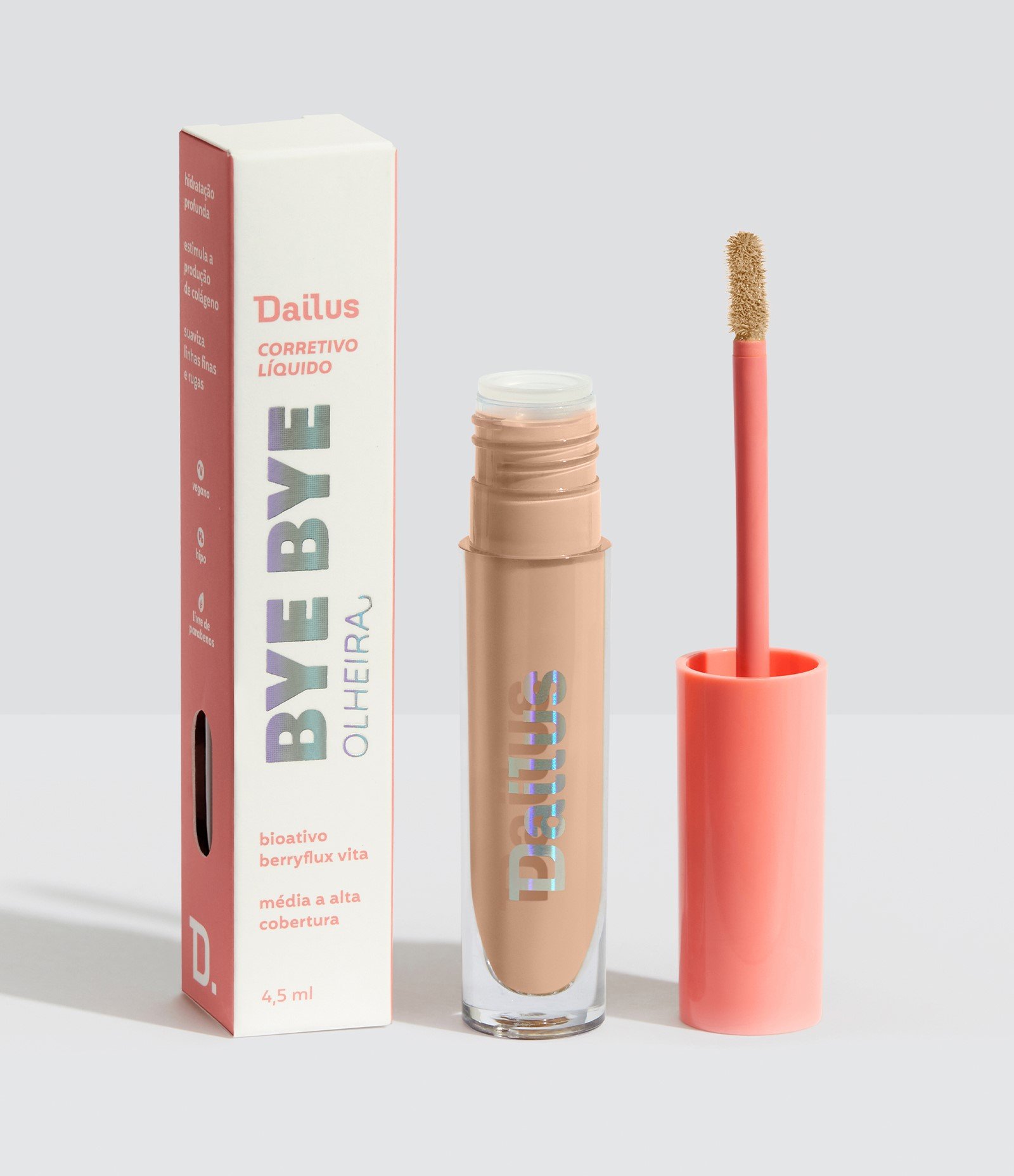 Corretivo Líquido Bye Bye Olheira Dailus D3 Claro 1
