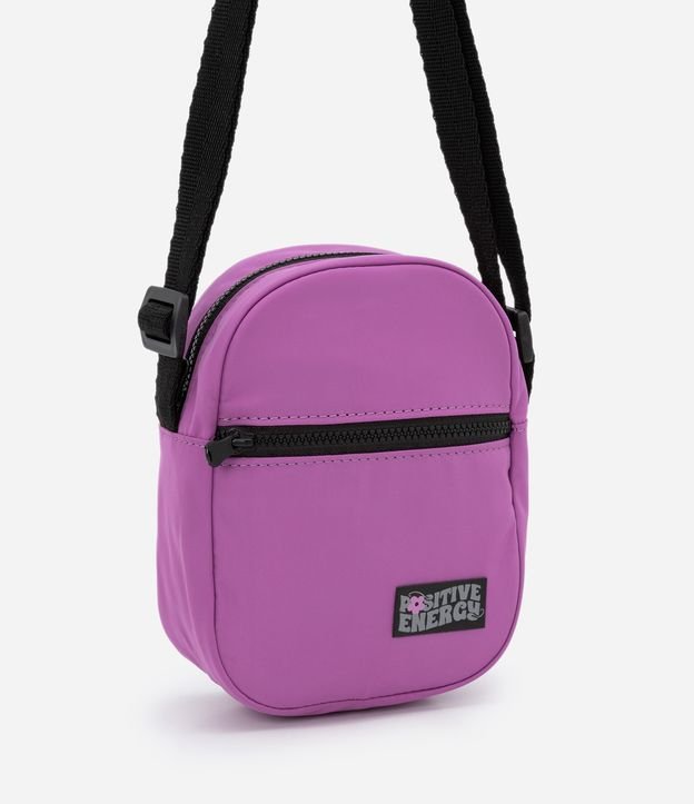 Bolsa Transversal Infantil com Bolsos e Patch - Tam U