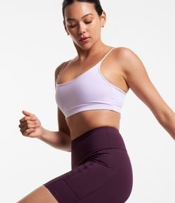 Top Esportivo em Poliamida com Alças Finas