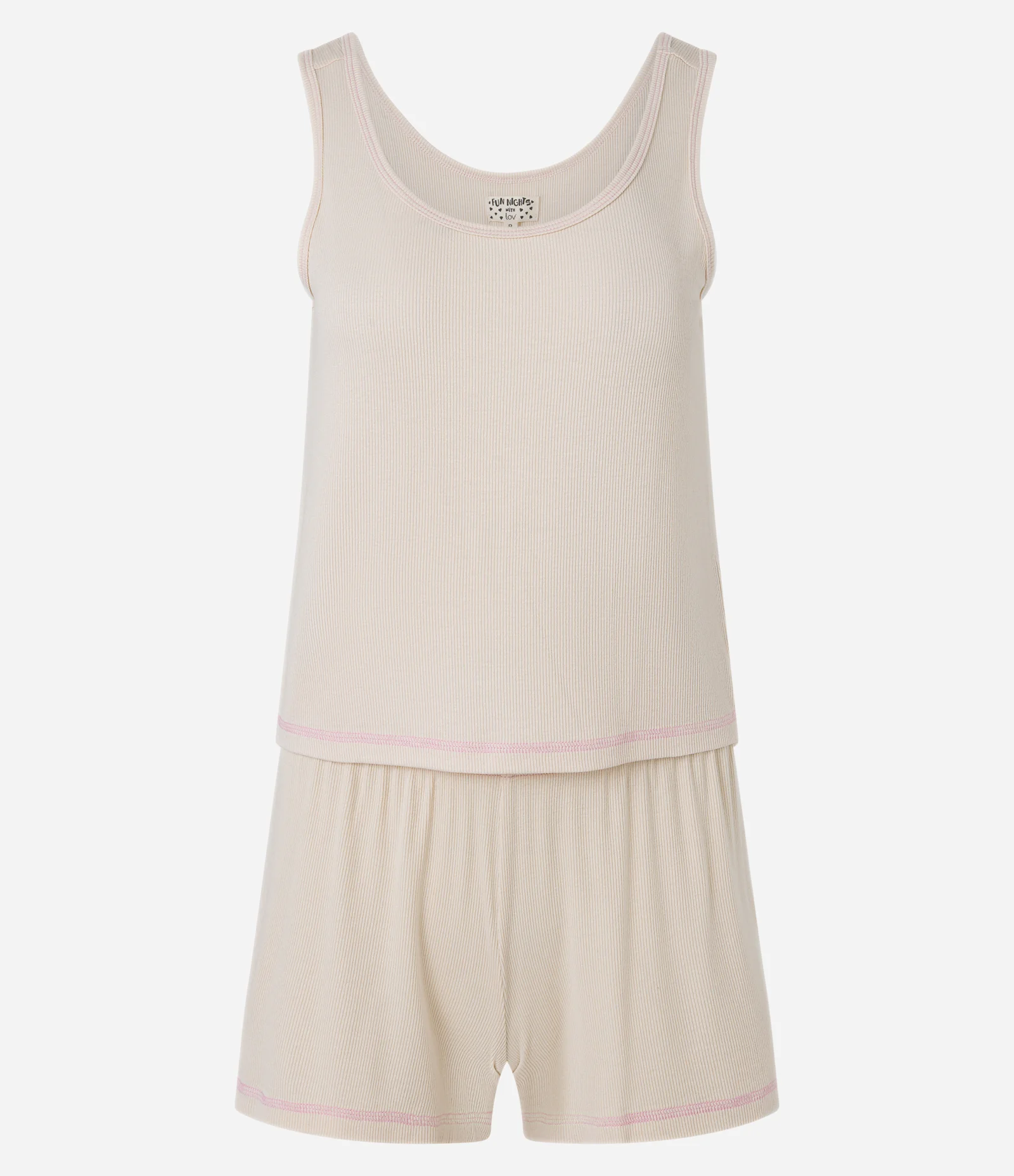 Pijama Short Doll Canelado em Viscose 5